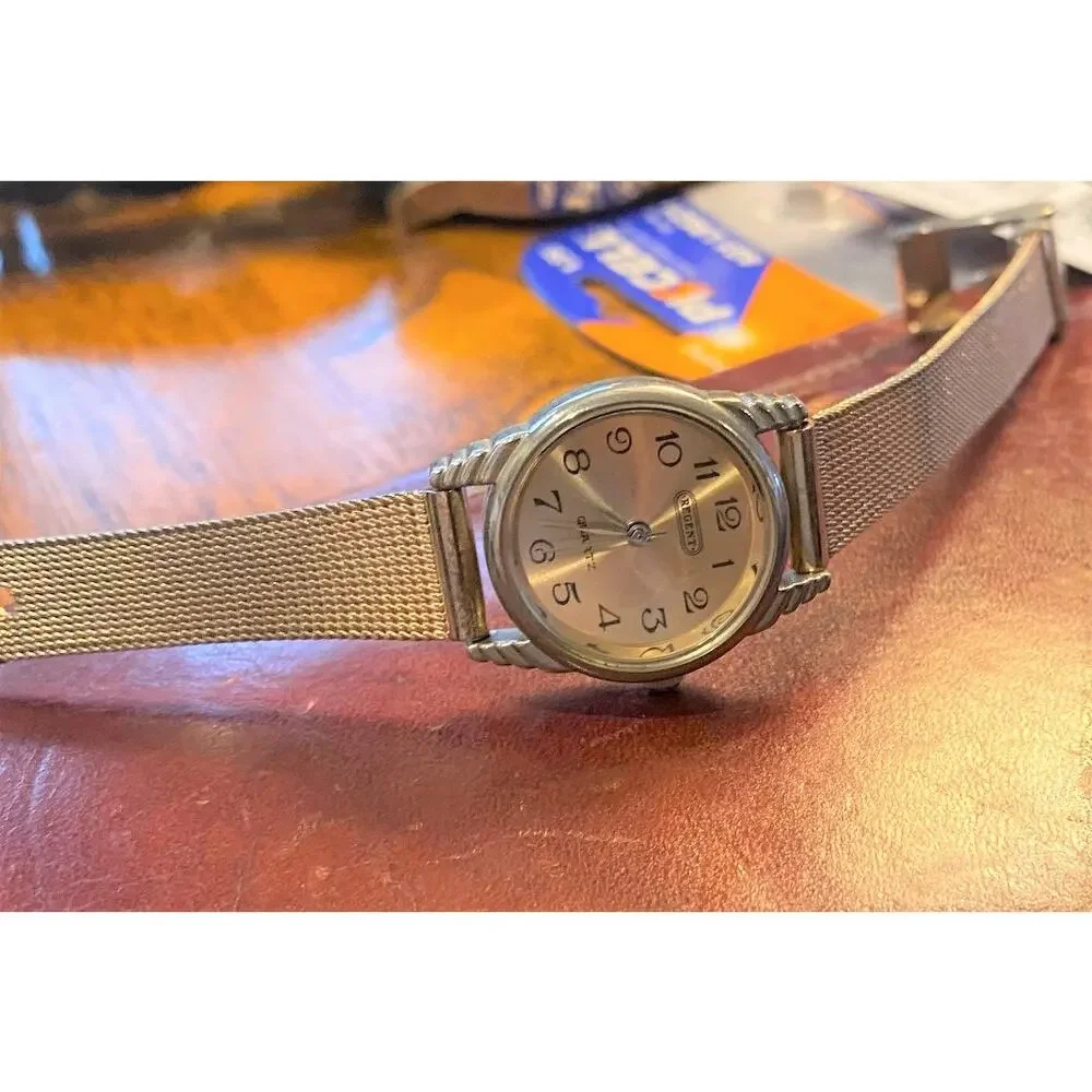 Regent Quartz Gold Tone Watch with Mesh Band